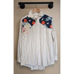 Claire la Faye Button down long sleeve shirt men's size 16.5 vintage